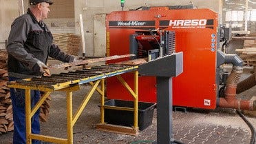 First HR250 twin blade resaw in Poland